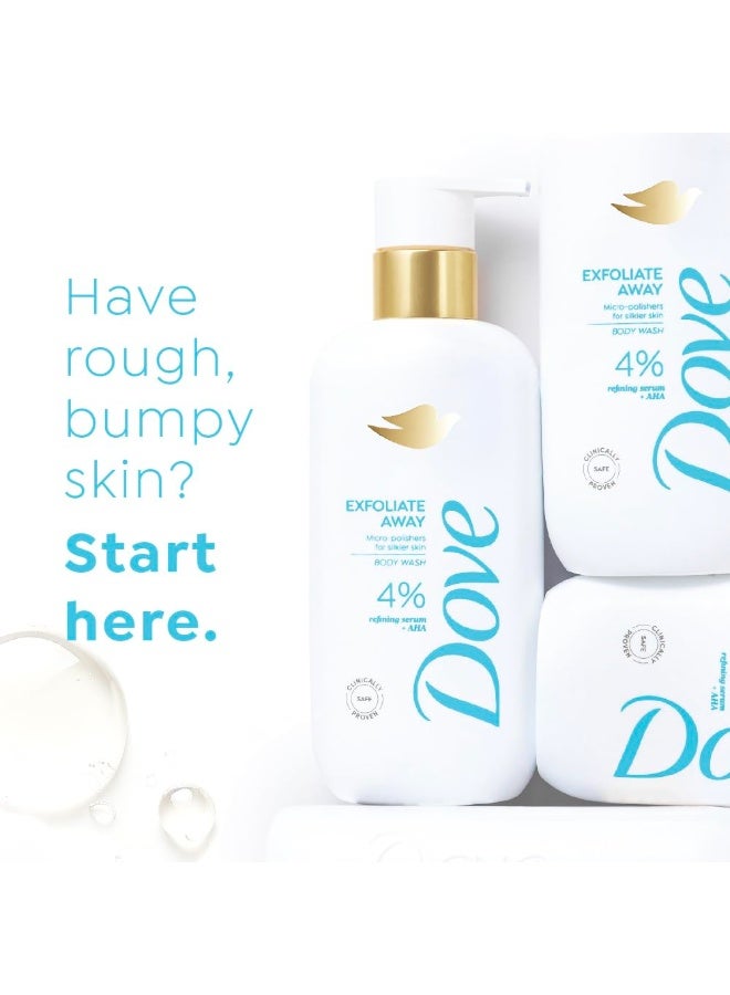 دوف غسول الجسم دوف إكسفوليت أواي سيروم | 4% سيروم مُنقي + أحماض ألفا هيدروكسي | حبيبات تقشير دقيقة لبشرة أكثر نعومة | خالٍ من البارابين وكبريتات لوريل الصوديوم | 300 مل - Image 4